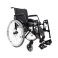 Cadeira de Rodas K2 Alumínio Pés Eleváveis 44cm Branco Ortobras