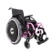 Cadeira de Rodas K3 Alumínio Pés Removíveis 42cm Rosa Ortobras