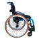 Cadeira de Rodas Monobloco M3 40cm Azul Glacial com Pneus Laranja Ortobras