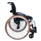 Cadeira de Rodas Monobloco M3 44cm Branco com Pneus Laranja Ortobras
