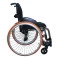 Cadeira de Rodas Monobloco M3 46cm Grafite com Pneus Laranja Ortobras