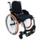 Cadeira de Rodas Monobloco M3 46cm Grafite com Pneus Laranja Ortobras
