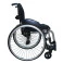 Cadeira de Rodas Monobloco M3 46cm Grafite com Pneus Cinza Ortobras