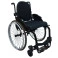 Cadeira de Rodas Monobloco M3 42cm Preto com Pneus Cinza Ortobras