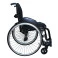 Cadeira de Rodas Monobloco M3 42cm Preto com Pneus Cinza Ortobras