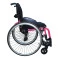 Cadeira de Rodas Monobloco M3 40cm Rosa Pink com Pneus Cinza Ortobras