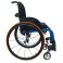 Cadeira de Rodas Monobloco M3 Premium 44cm Azul Glacial Roda Sentinell Preta Pneu Laranja Ortobras