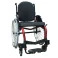 Cadeira de Rodas Monobloco M3 44cm Vermelho Perolizado com Pneus Cinza Ortobras