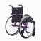 Cadeira de Rodas Monobloco em Alumínio New One - Smart - Roxo - 42x42x38 cm