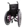 Cadeira de Rodas K3 Alumínio Pés Removíveis 38cm Rosa Ortobras