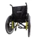 Cadeira de Rodas K3 Alumínio Pés Eleváveis 50cm Amarelo Fluor Ortobras