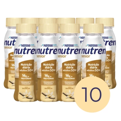 Nutren Senior Baunilha 200Ml Nestle 10 unidades + E-book