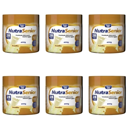 Nutra Senior Adulto 50+ Kit 6 Unidades Complemento Alimentar 400g 