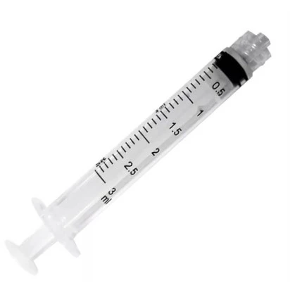Seringa Descartável S/ Agulha Luer Lock 3ml SR - 100 unidades