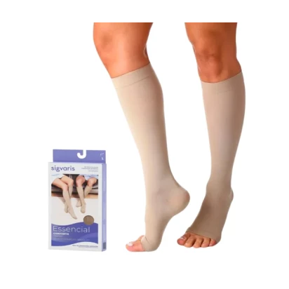 Meia de Compressão 3/4 Natural Sigvaris Select Comfort 30-40 mmHg