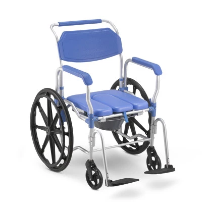 Cadeira de Banho D65 Desmontável em Alumínio até 150kg Assento 44 cm - Dellamed