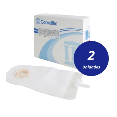 Bolsa de Urostomia c/Válvula Anti-Refluxo Falange 45mm Convatec Kit 2 Caixas (20 unidades)