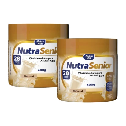 Nutra Senior Adulto 50+ Kit 2 Unidades Complemento Alimentar 400g - Sem Sabor
