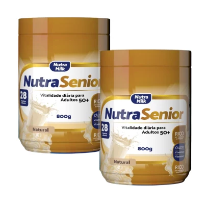 Nutra Senior Adulto 50+ Kit 2 Unidades Complemento Alimentar 800g - Sem Sabor