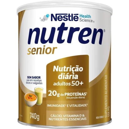 Nutren Senior Sem Sabor Lata 740g - Nestle