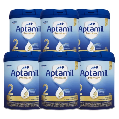 Aptamil 2 Premium 800g - 6 unidades  Danone & E-book
