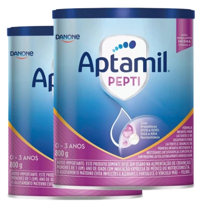 Aptamil Pepti 800g Kit 2und - Para Alérgicos a Leite de Vaca/Soja Danone & E-book