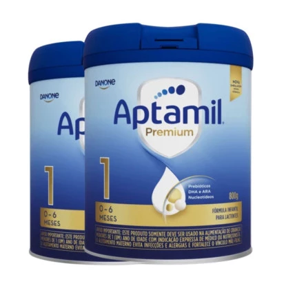 Aptamil Premium 1 Lata 800g Danone - 2 Unidades & E-book