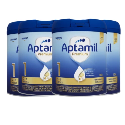 Aptamil Premium 1 Lata 800g -  4 unidades Danone & E-book