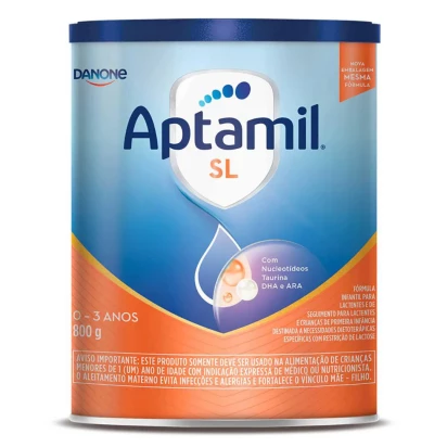 Aptamil SL Fórmula Infantil Sem Lactose 800g Danone - Para APLV e Intolerância à Lactose