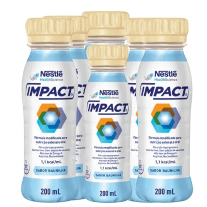 Impact 200ml 6 Unidades Baunilha Nestle