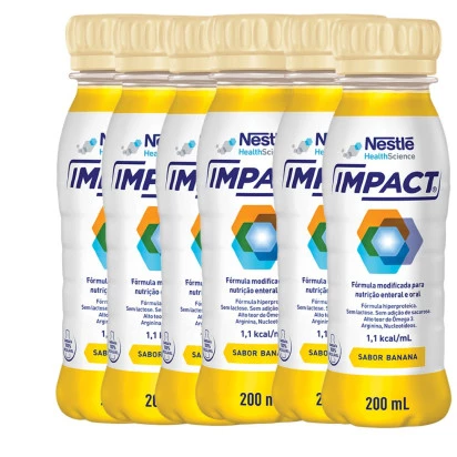 Impact 200ml Banana 6 Unidades Nestle + E-book
