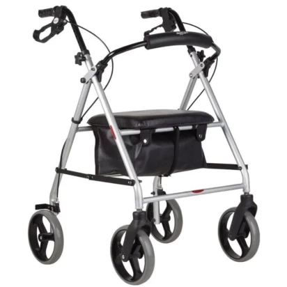 Andador Cadeira 4 Rodas Aluminio Até 135kg Mercur