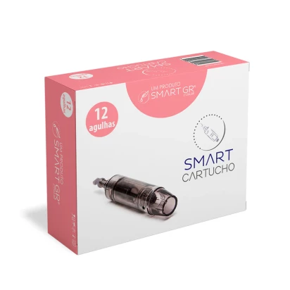Cartucho Smart Pen Preto - 12 Agulhas c/ 10 unidades - Smart GR  