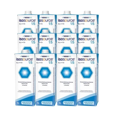 Isosource 1.5 1000ml Kit 12und Sem Sabor Nestle & E-book