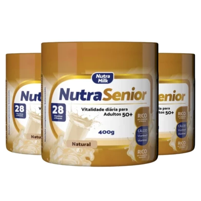 Nutra Senior Adulto 50+ Kit 3 Unidades Complemento Alimentar 400g 
