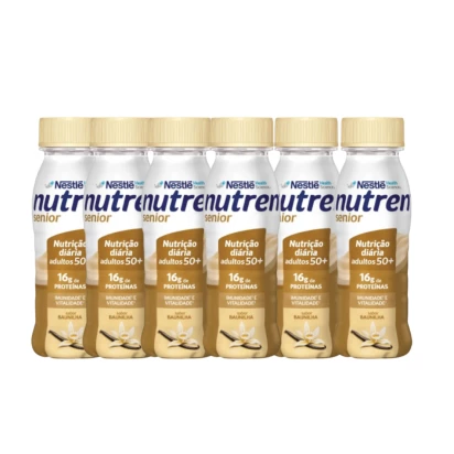 Nutren Senior Baunilha 200Ml Nestle 6 unidades + E-book