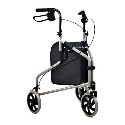 Andador 3 Rodas em Alumínio Evolution com Porta-Objetos e sem Cesto Praxis 