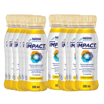 Impact 200ml Banana 10 Unidades Nestle + E-book