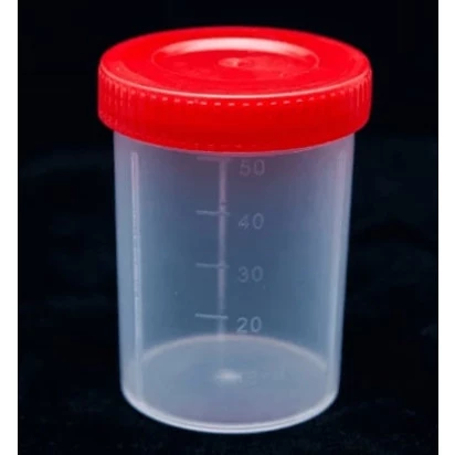 Coletor de urina 50 ml transparente JP Unidade