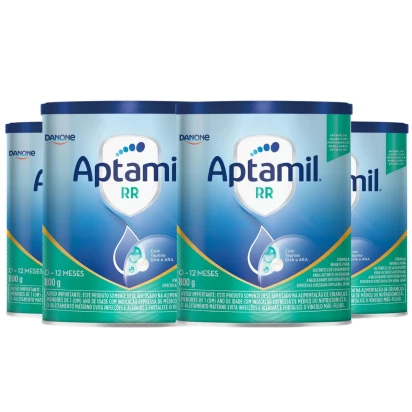 Aptamil RR 800g Kit 2 Unidades Danone – Fórmula Infantil 0 a 12 Meses com DHA, ARA e Goma Jataí