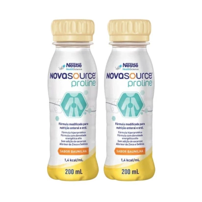 Kit 2 Novasource Proline 200ml Baunilha Nestle + E-book