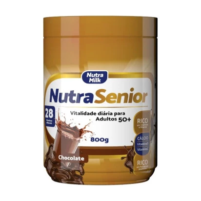 Nutra Senior Adulto 50+ Complemento Alimentar 800g - Chocolate 