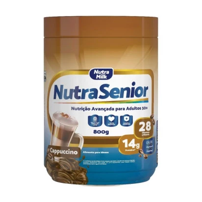 Nutra Senior Adulto 50+ Complemento Alimentar 800g - Cappuccino