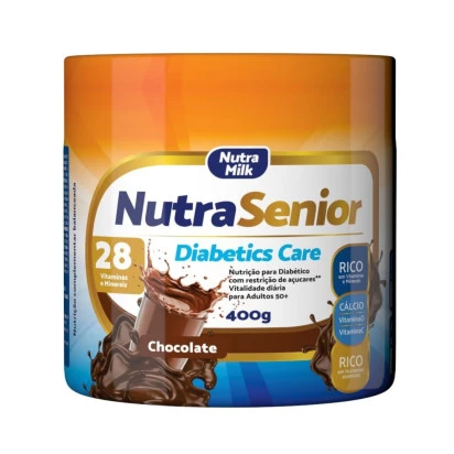 Nutra Senior Adulto 50+ Diabetics Care Zero Açucar 400g - Chocolate