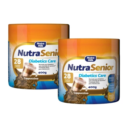 Nutra Senior Adulto 50+ Diabetics Care Zero Açucar 400g - Cappuccino