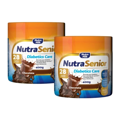 Nutra Senior Adulto 50+ Diabetics Care Zero Açucar 400g - Chocolate
