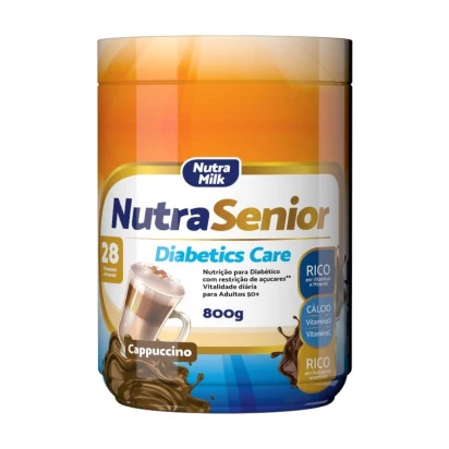 Nutra Senior Adulto 50+ Diabetics Care Zero Açucar 800g - Chocolate