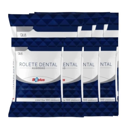 Rolete de Algodão Dental com 100 unidades + E-book
