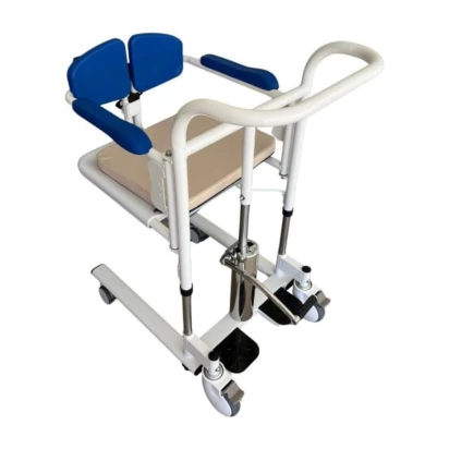 Cadeira de Transferência W808  c/ Coletor e Almofada Azul - Winner