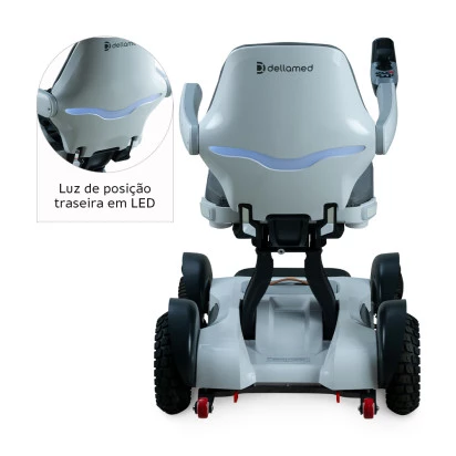 Cadeira de Rodas Motorizada Dobrável até 120 Kg Spacemed Dellamed